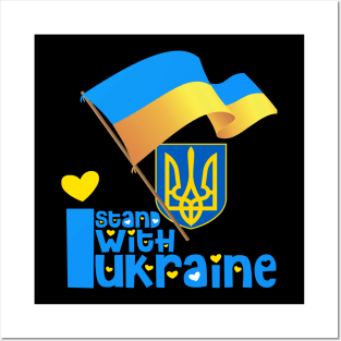 Ukraine trident Ukraine flag Ukrainian flag Ukraine Posters and Art